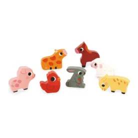 Puzzle Granja Chunky 7 piezas Janod - Imagen 3