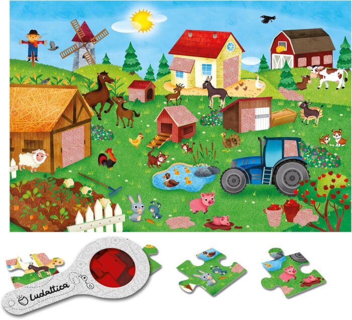 Secret puzzle -  La granja 24 piezas Ludattica - Imagen 3