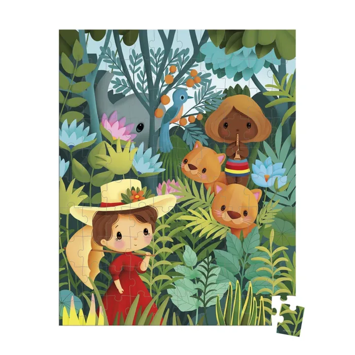 Puzzle inspirado en Rousseau 100 piezas Janod - Imagen 2