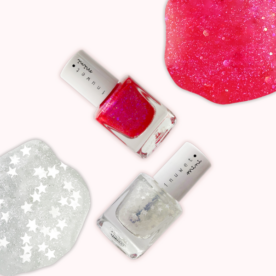 Esmalte de uñas a base de agua Kids TOP COAT ESTRELLAS - Sin olor INUWET - Imagen 2