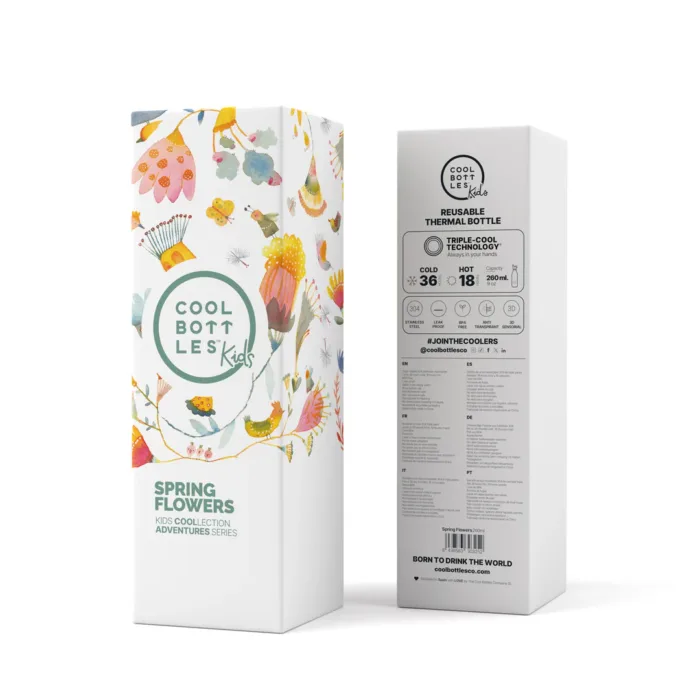 Botella térmica 260ml. Spring flowers - Imagen 4