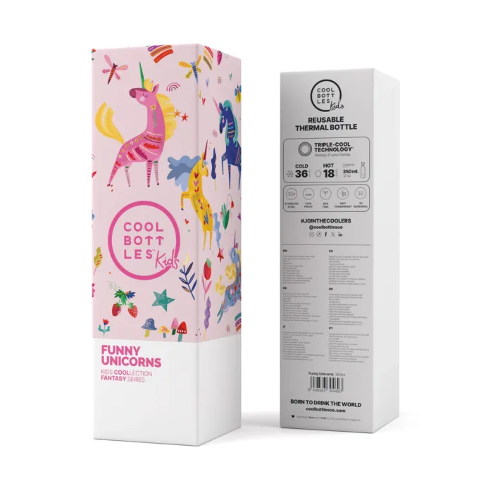 Botella térmica 350ml. Funny unicorns - Imagen 4