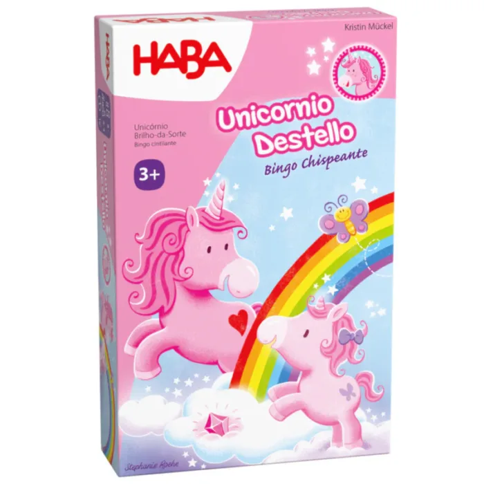 Unicornio destello: Bingo chispeante Haba