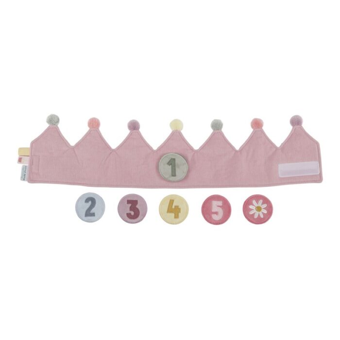 Corona de Cumpleaños con Números Rosa Little Dutch - Imagen 2