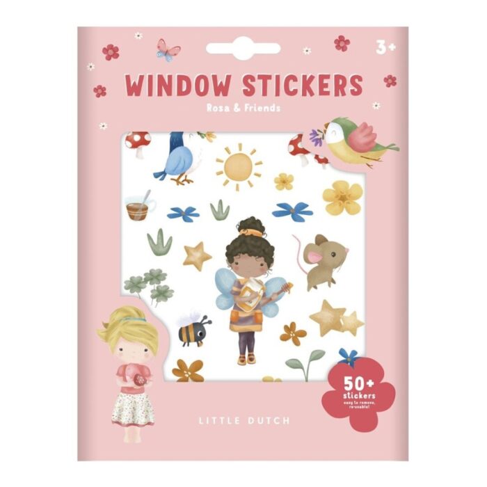 Pegatinas para Ventana Rosa and Friends Little Dutch