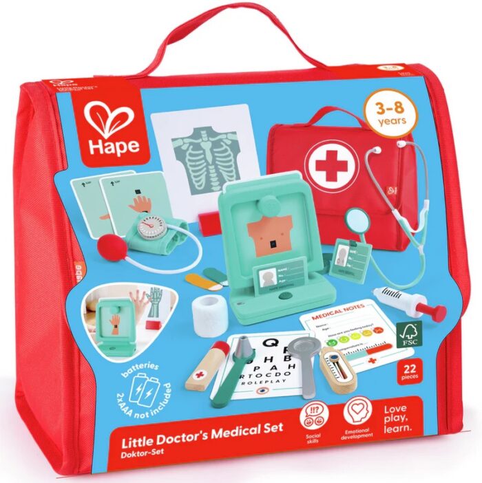 JUEGO DE DOCTOR Y DOCTORA PARA PEQUES HAPE - Imagen 2