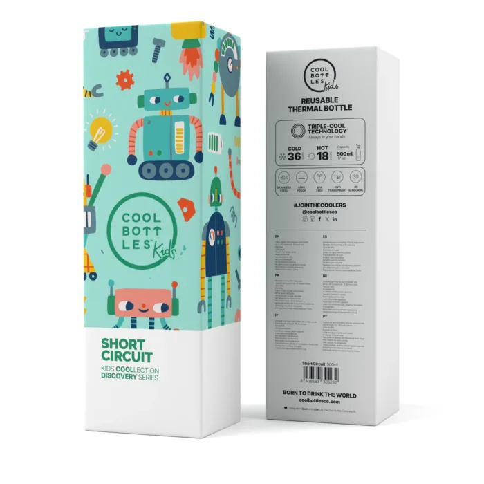 Botella Kids 500ml SHORT CIRCUIT - Imagen 4