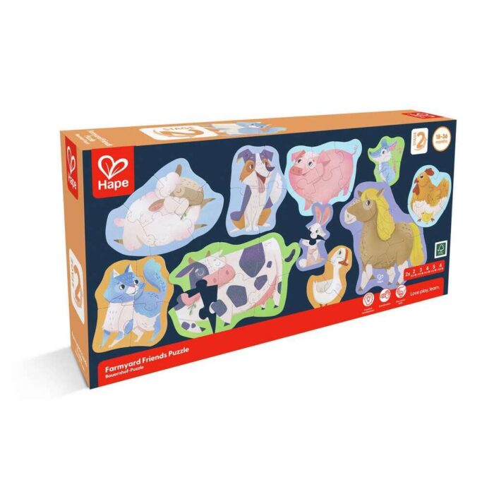 Rompecabezas de amigos de la granja Hape - Imagen 2