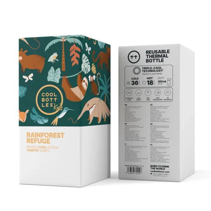 Botella Kiddies 350ml RAINFOREST REFUGE - Imagen 4