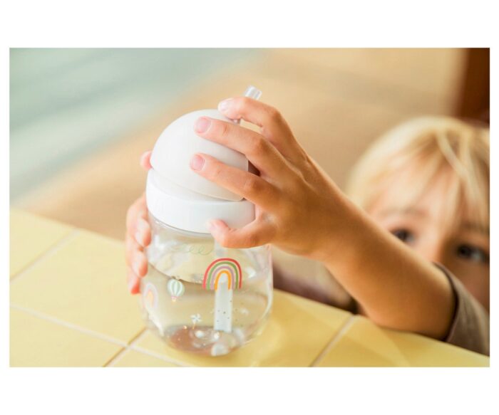 Vaso con Pajita Mio Sunshine & Rainbow 300 ml - Imagen 4