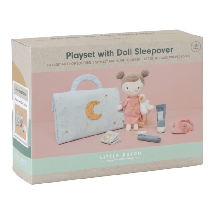 Playset Noche Fuera con Muñeca Blandita Rosa Little Dutch - Imagen 5