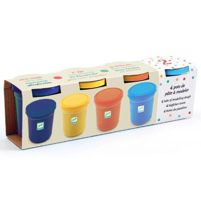 4 BOTES DE PLASTILINA NATURALEZA - DJECO