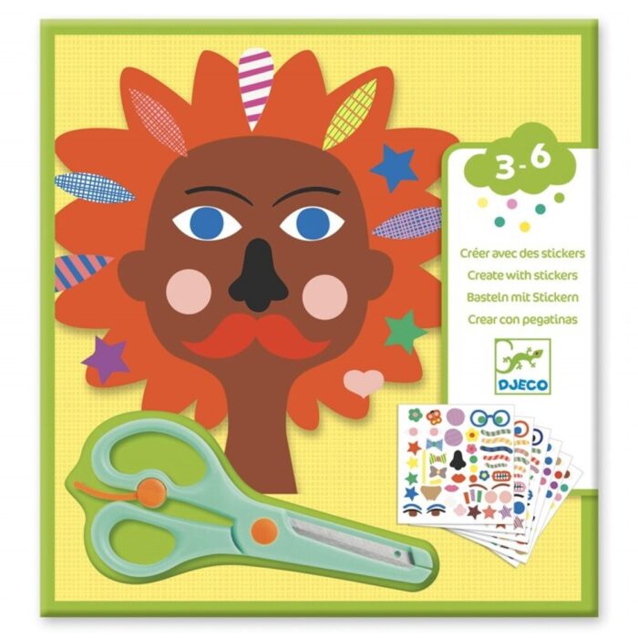 Crear con Pegatinas Peluquería Djeco