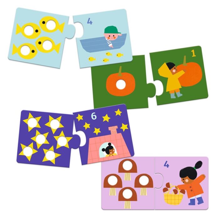 Puzzle Duo Primeras Cifras Djeco - Imagen 2
