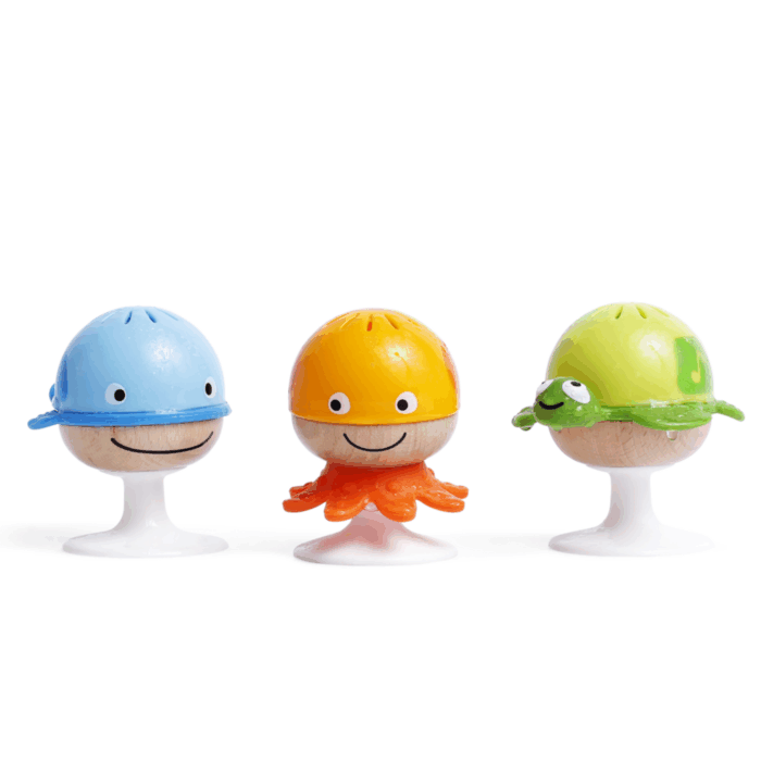 Juego de Sonajeros Adhesivos Animales marinos Hape