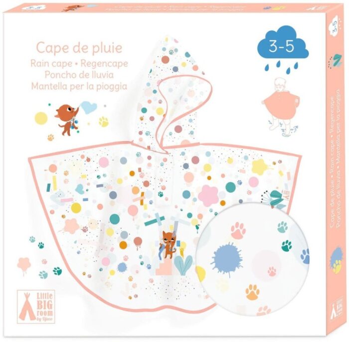 Poncho de lluvia 3-5 años Gato - Djeco