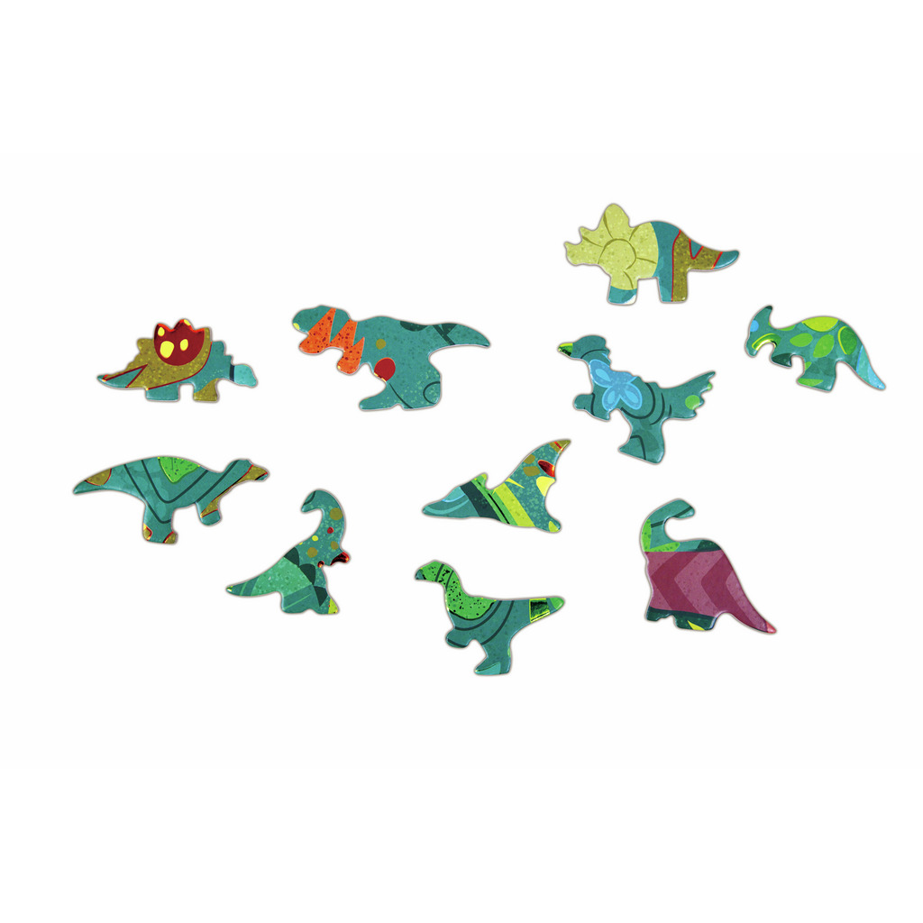 Puzzle de Suelo Brillante de Dinosaurios - 200 pzs Hape - Imagen 4