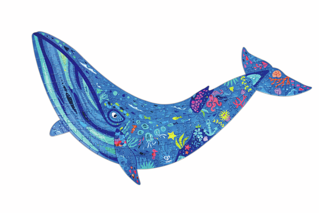 Puzzle de Suelo Brillante de Ballena - 200 pzs Hape - Imagen 4
