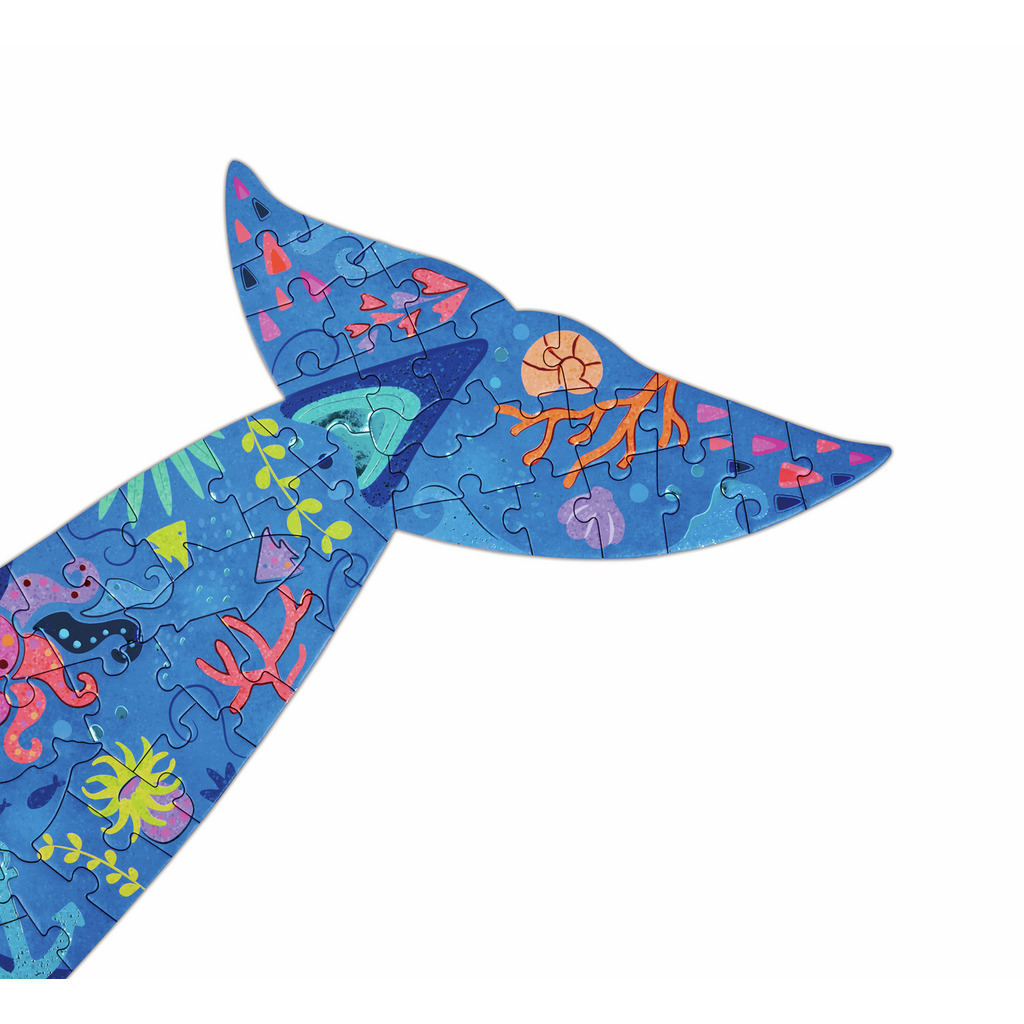 Puzzle de Suelo Brillante de Ballena - 200 pzs Hape - Imagen 3