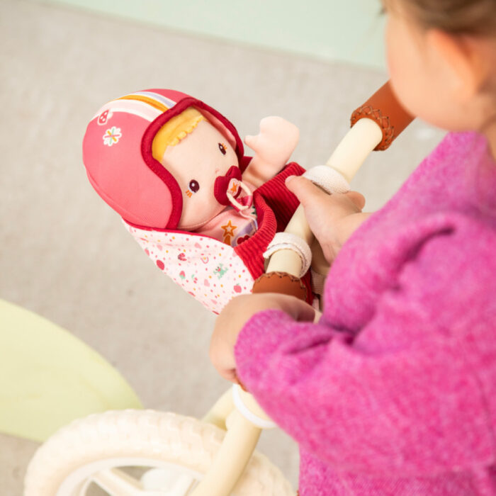 Muñeca de tela Lena y asiento de bicicleta. Lilliputiens - Imagen 7