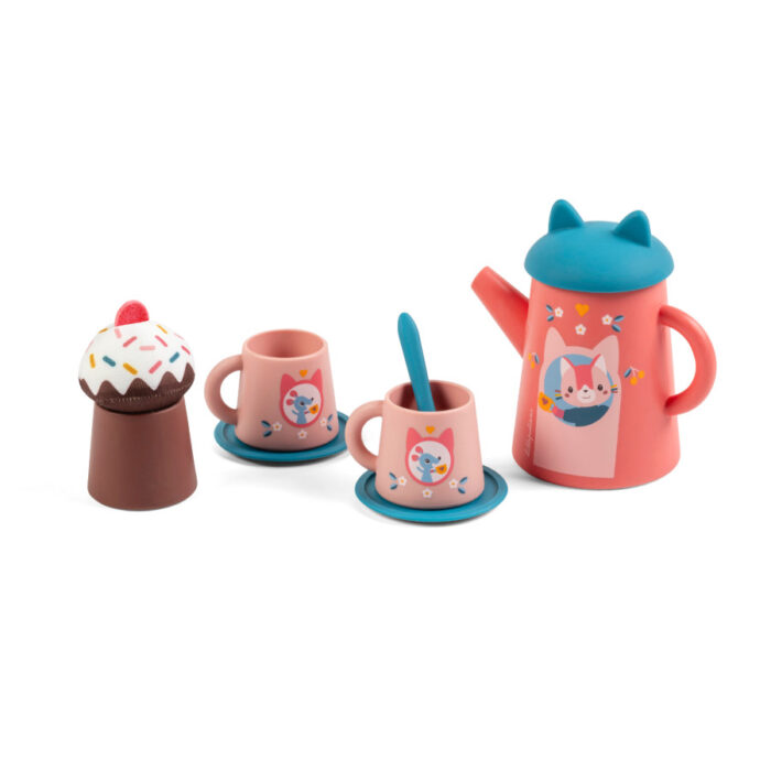 Juguete de baño - Juego de té de la gata Jeanne Lilliputiens