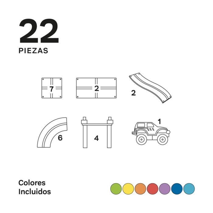 Imanix pista de Carreras 22 piezas - Imagen 2