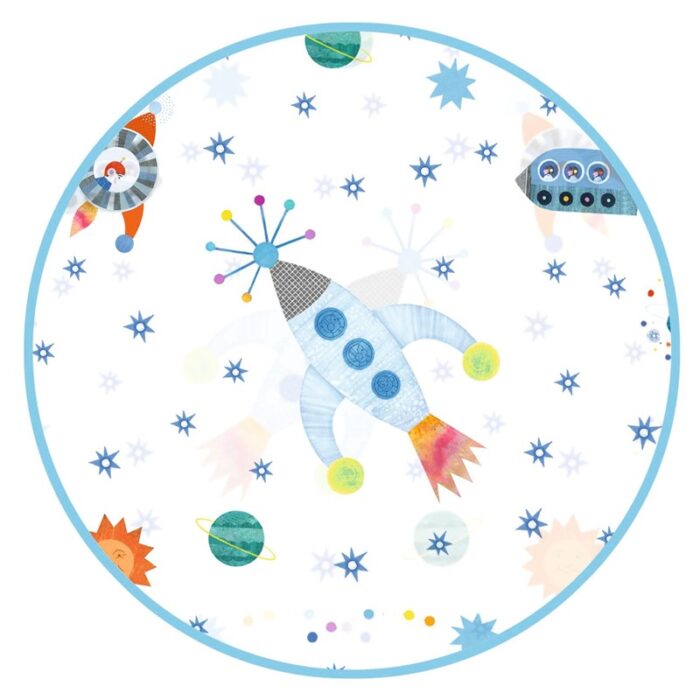 Poncho de lluvia 5-7 años cohete - Djeco - Imagen 3