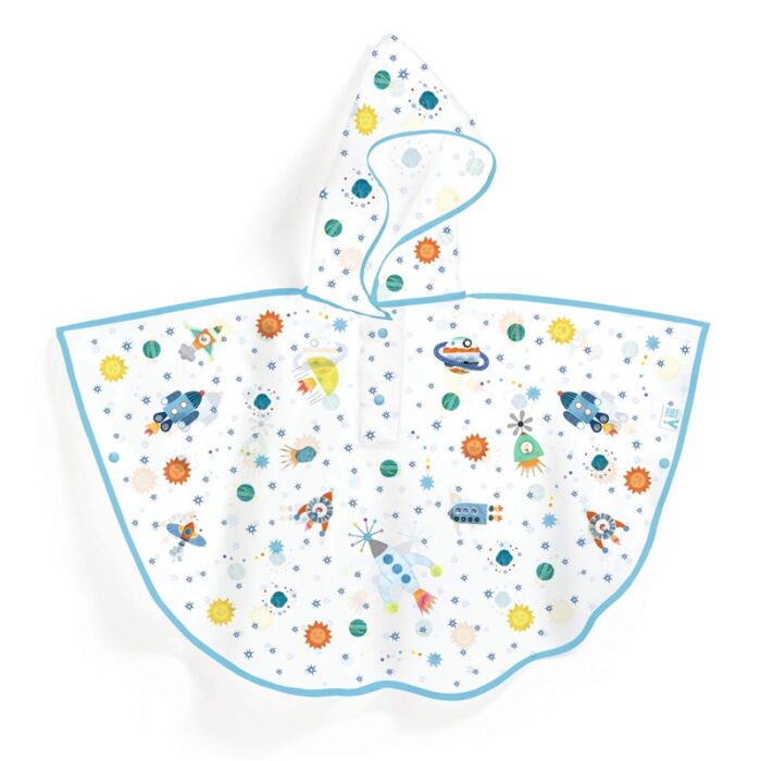 Poncho de lluvia 5-7 años cohete - Djeco - Imagen 2