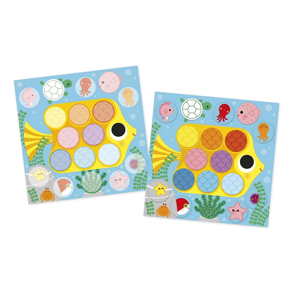 Set de pegatinas creativas 2 años Janod - Imagen 2