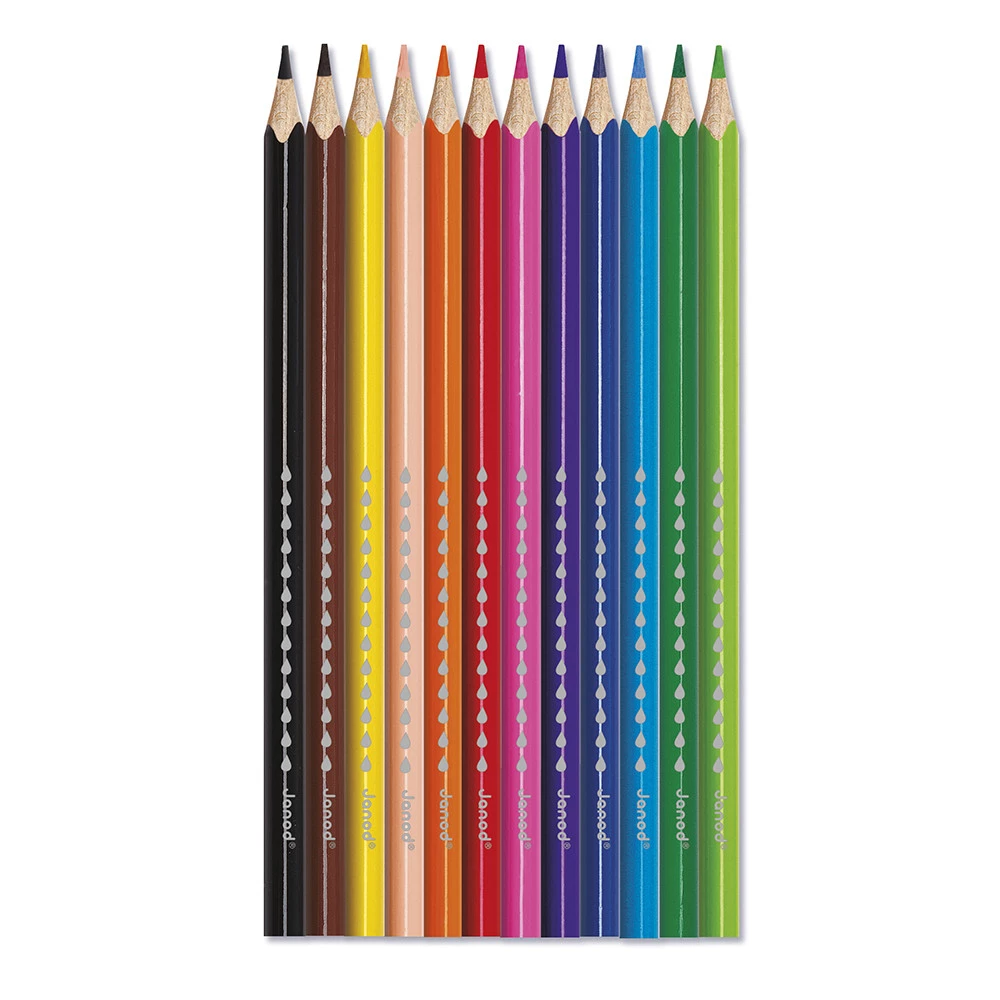 Lápices de acuarela x12 Janod - Imagen 2