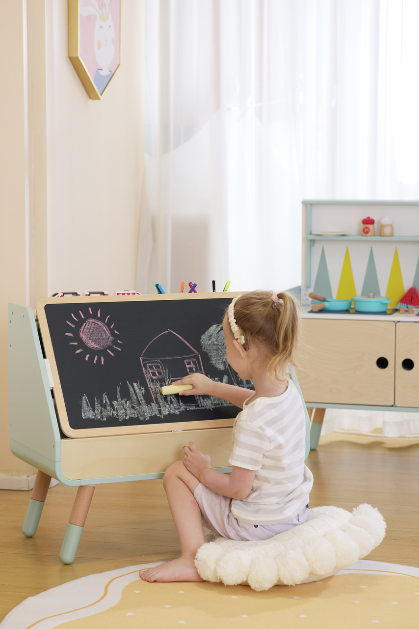 Mesa de dibujo y biblioteca 2 en 1 Hape - Imagen 4