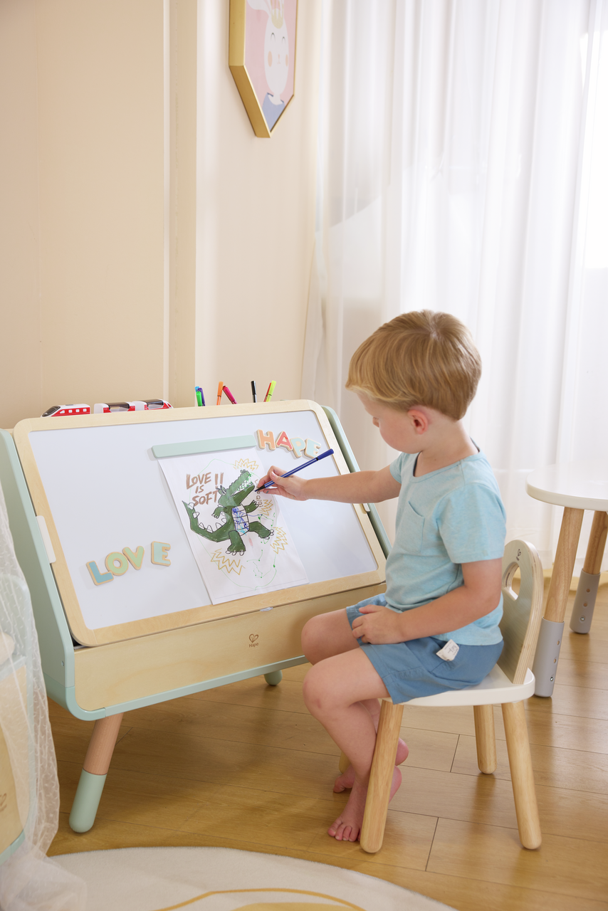 Mesa de dibujo y biblioteca 2 en 1 Hape - Imagen 3