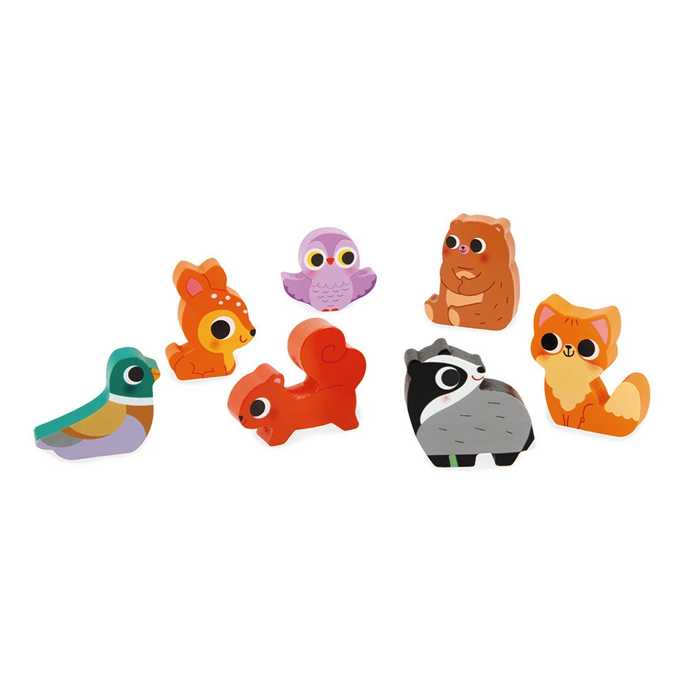 Puzzle Chunky Bosque 7 piezas Janod - Imagen 4