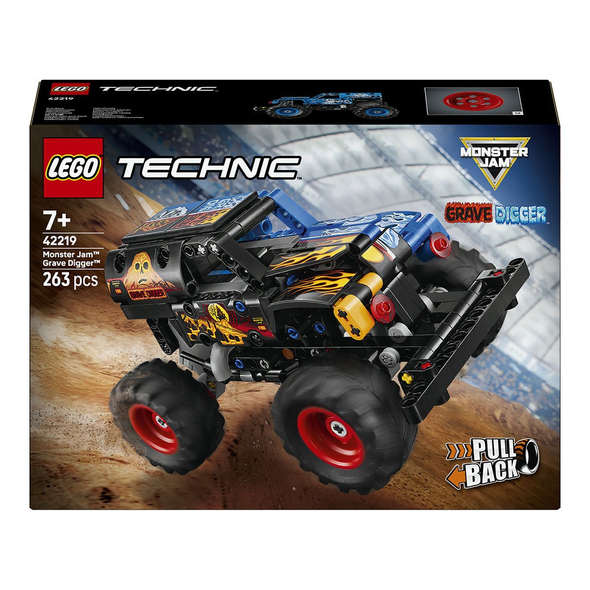 Monster Jam™ Grave Digger™ Fuego y Hielo - LEGO Technic 42219