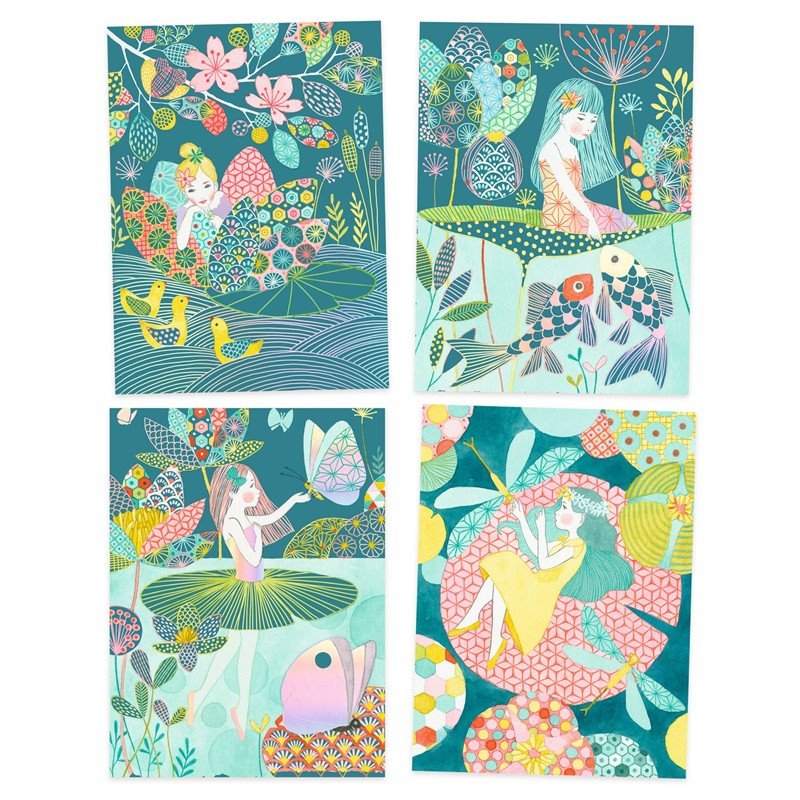 Cuadros para rascar El estanque - Djeco - Imagen 4