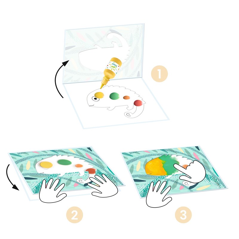 Pintura sin Mancharse Un pequeño pintarrajeo - Djeco - Imagen 4