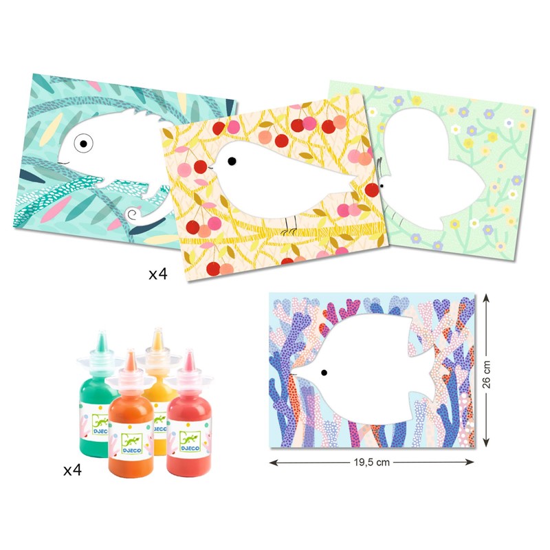 Pintura sin Mancharse Un pequeño pintarrajeo - Djeco - Imagen 3