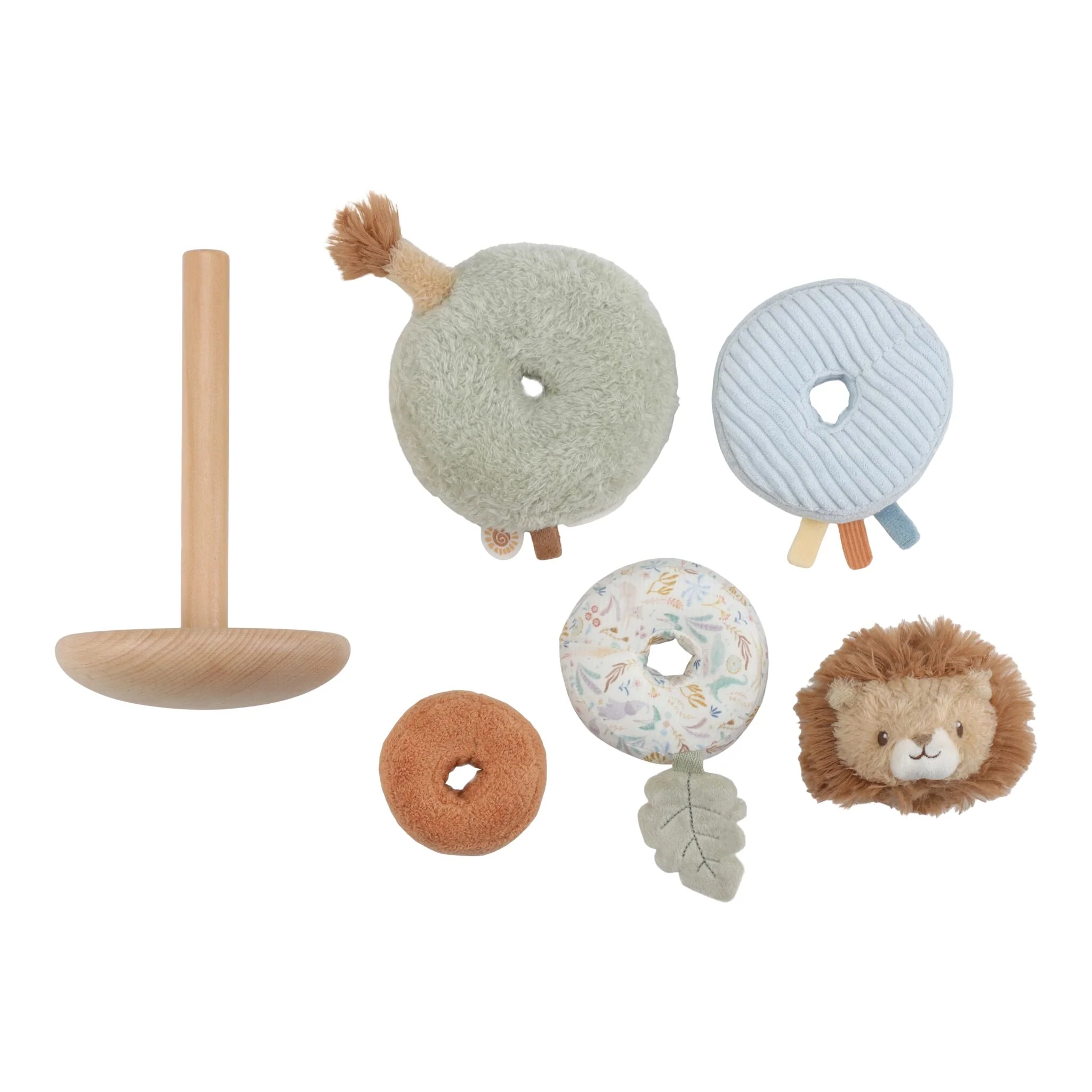 Anillos Apilables Blanditos Balanceables Safari Friends Friends Little Dutch - Imagen 3
